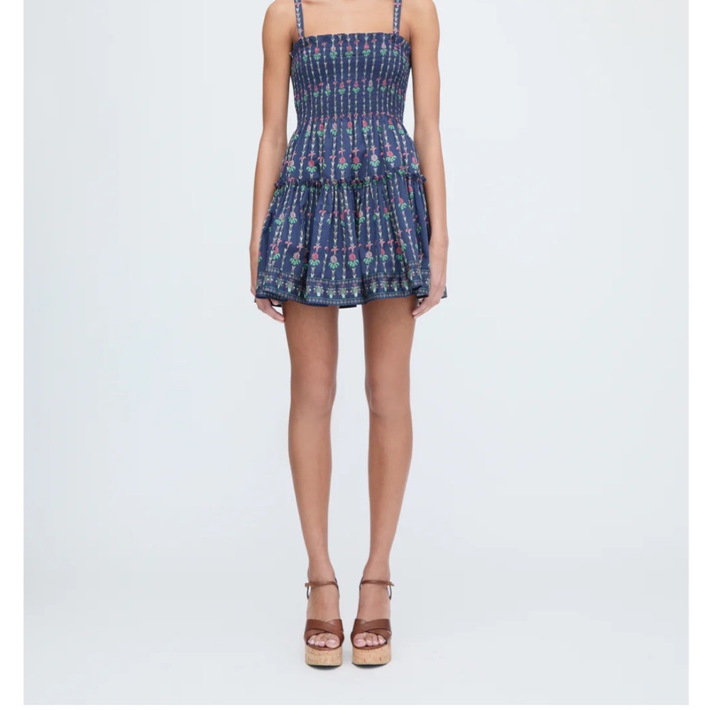 The Seraphina Mini Nap Dress
Hill House Blue and White Smocked Sundress